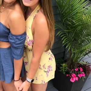 Pacsun yellow romper